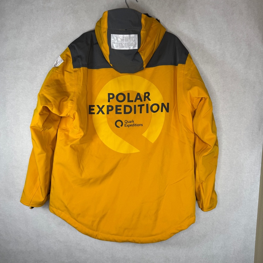 QUARK EXPEDITIONS Yellow Waterproof Parka - Sz Men’s L - Picture 4 of 9